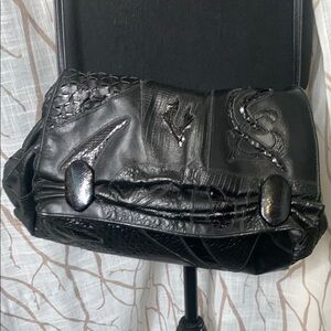 Sharif Vintage Black  Patchwork Women's Bag